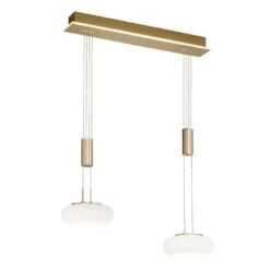 Paul Neuhaus Q-ETIENNE LED-Hängelampe 2fl, Messing -Beleuchtung Rabatte 10001450 2