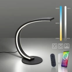 Paul Neuhaus Q-VITO LED-Tischlampe Gebogen Schwarz -Beleuchtung Rabatte 10001462 7