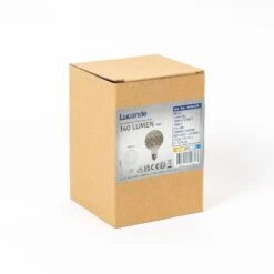 Lucande E27 3,8W LED-Lampe G95, 1800K, Struktur, Smoke -Beleuchtung Rabatte 10001594 6