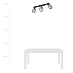 Deckenleuchte Flow 3 Dreiflammig Grafit -Beleuchtung Rabatte 10004947 6