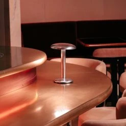 FLOS Gustave LED-Tischleuchte, Akku 927 Silber -Beleuchtung Rabatte 10008972 2