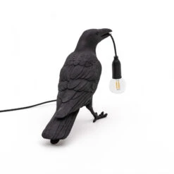 SELETTI Bird Lamp LED-Dekolampe Wartend Schwarz -Beleuchtung Rabatte 10009769 3