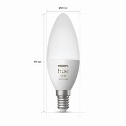 6x Philips Hue Kerze White&Color Amb. E14 5,3W -Beleuchtung Rabatte 10009928 2