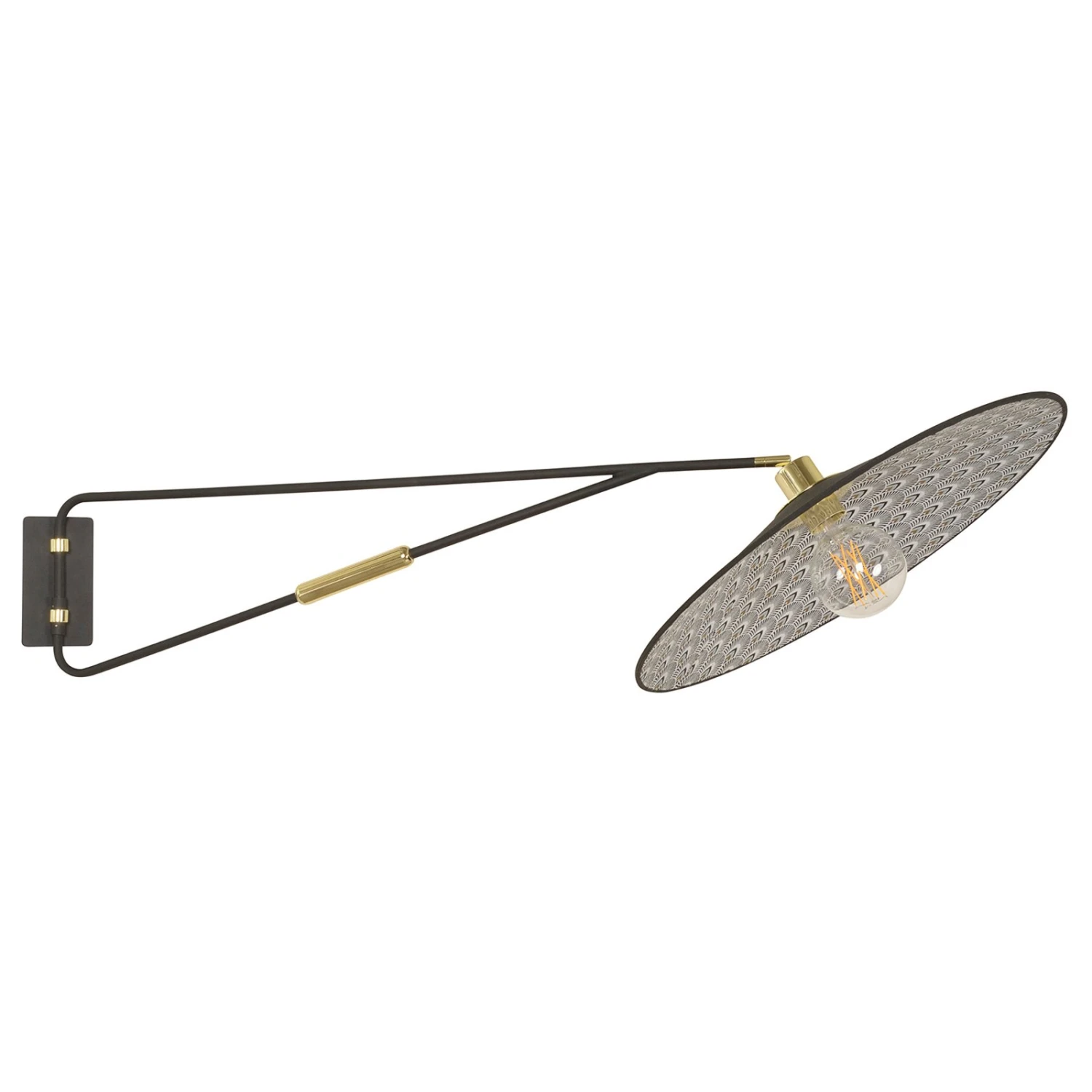 MARKET SET Gatsby Wand, Schwenkbar, Pfauenmuster 5 MARKET SET Gatsby Wand, Schwenkbar, Pfauenmuster – Bild 3