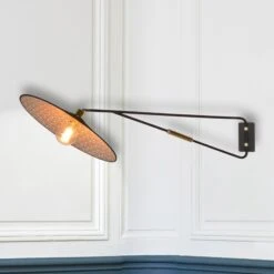 MARKET SET Gatsby Wand, Schwenkbar, Pfauenmuster