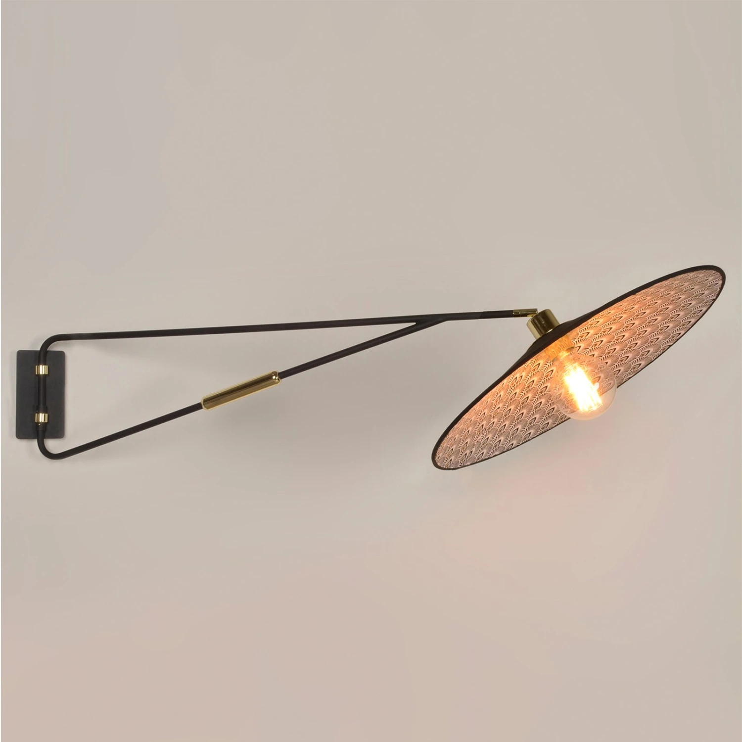 MARKET SET Gatsby Wand, Schwenkbar, Pfauenmuster 7 MARKET SET Gatsby Wand, Schwenkbar, Pfauenmuster – Bild 5