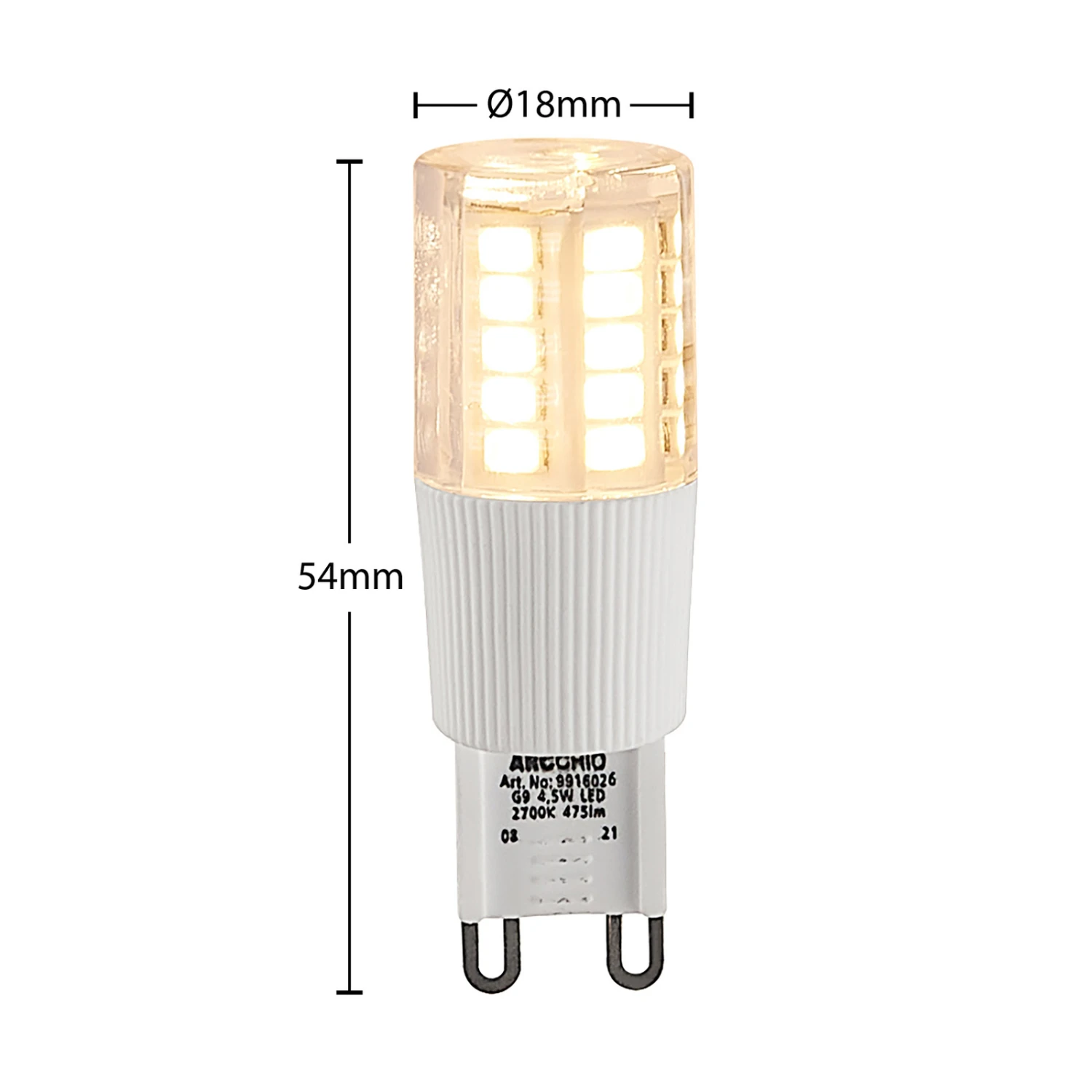 Arcchio LED-Stiftsockellampe G9 4,5W 2.700K 4er 7 Arcchio LED-Stiftsockellampe G9 4,5W 2.700K 4er – Bild 5
