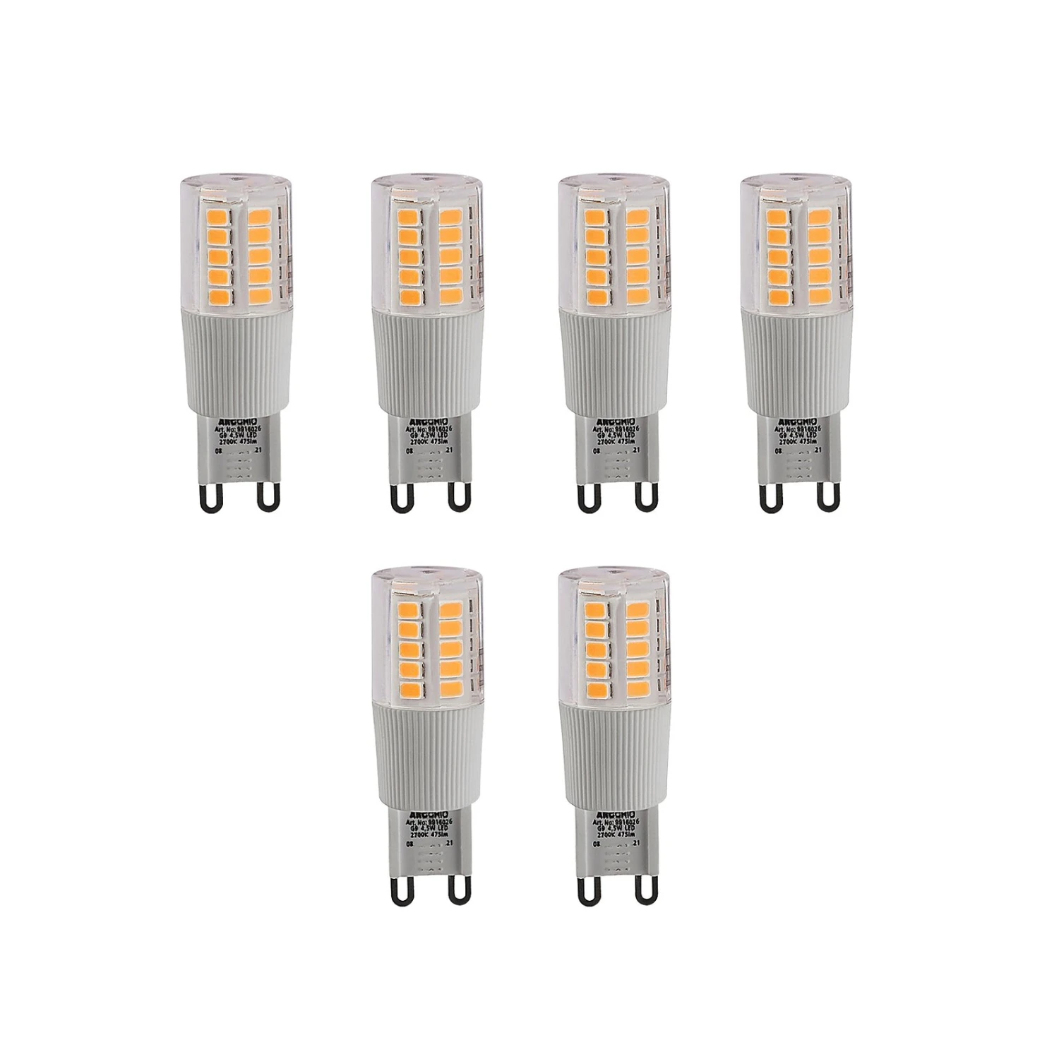 Arcchio LED-Stiftsockellampe G9 4,5W 2.700K 6er 3 Arcchio LED-Stiftsockellampe G9 4,5W 2.700K 6er