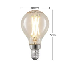 LED-Filamentlampe E14 4W 2700K Tropfen Dimmbar 5er -Beleuchtung Rabatte 10011809 2