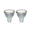 Hochvolt LED-Reflektor GU10 5W 830 85° 2er-Set