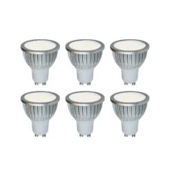 Hochvolt LED-Reflektor GU10 5W 830 85° 6er-Set
