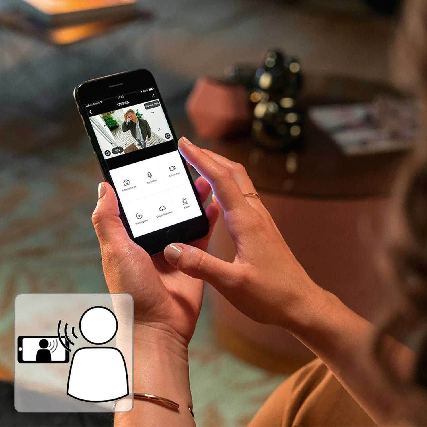 Hama WLAN Außenkamera, 2-Wege-Audio, Sensor, Weiß 8 Hama WLAN Außenkamera, 2-Wege-Audio, Sensor, Weiß – Bild 6