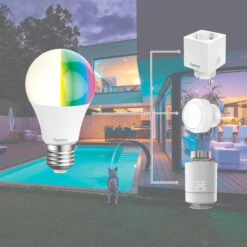 Hama WLAN LED-Lampe E27 A60 10W RGBW Dimmbar Opal -Beleuchtung Rabatte 10012206 2