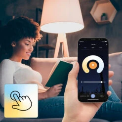 Hama WLAN LED-Lampe E27 A60 10W RGBW Dimmbar Opal -Beleuchtung Rabatte 10012206 5