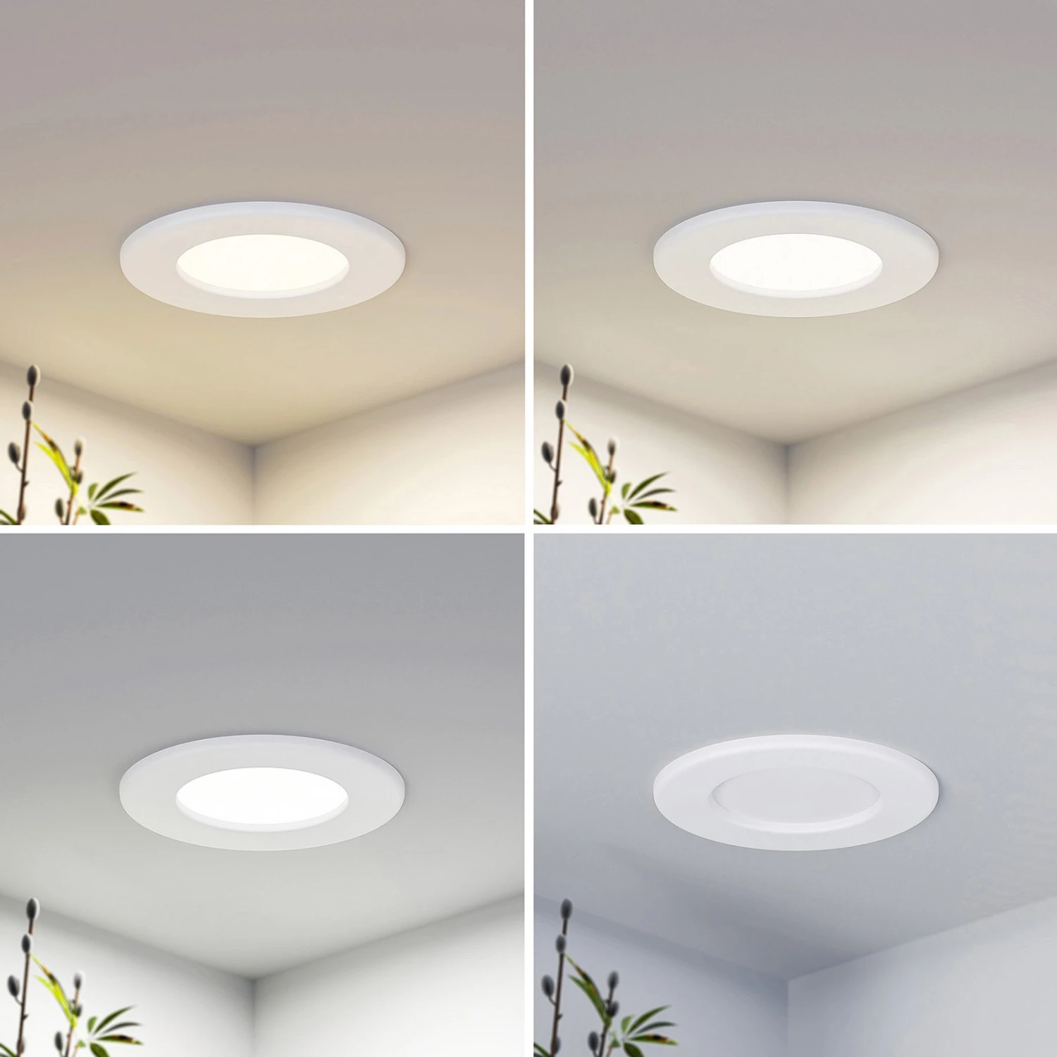 Prios Cadance LED-Einbaulampe Weiß 11,5cm 2er-Set 8 Prios Cadance LED-Einbaulampe Weiß 11,5cm 2er-Set – Bild 6