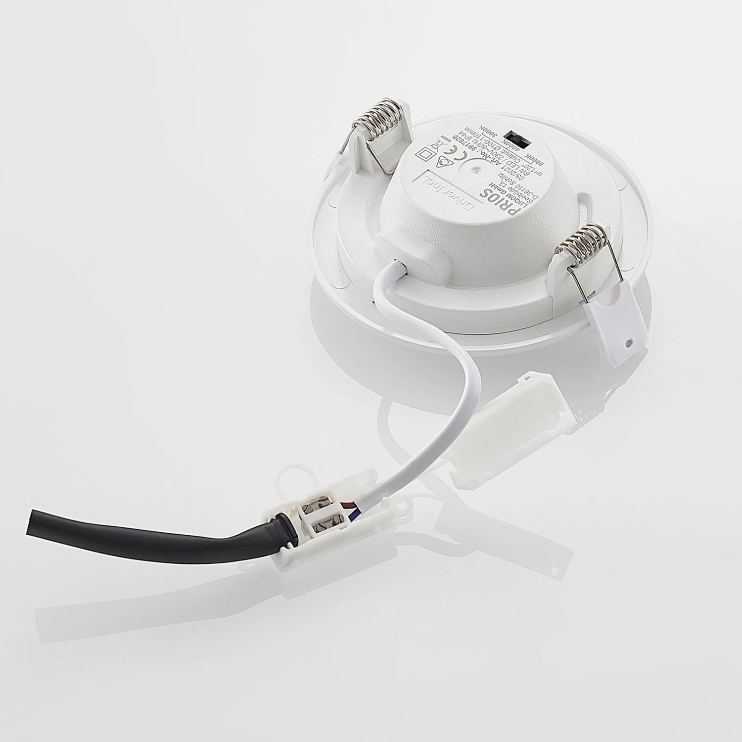 Prios Cadance LED-Einbaulampe Weiß 11,5cm 2er-Set 9 Prios Cadance LED-Einbaulampe Weiß 11,5cm 2er-Set – Bild 7