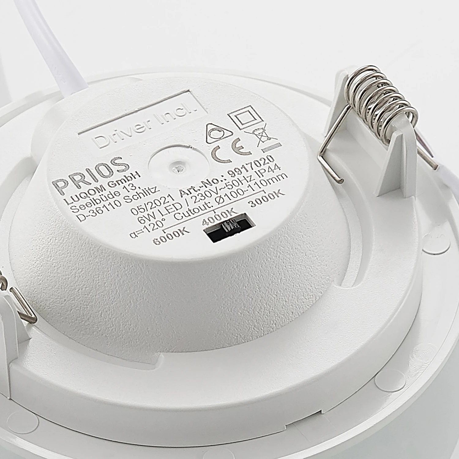 Prios Cadance LED-Einbaulampe Weiß 11,5cm 2er-Set 10 Prios Cadance LED-Einbaulampe Weiß 11,5cm 2er-Set – Bild 8