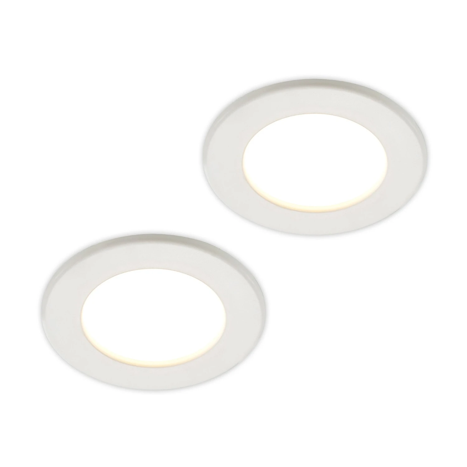 Prios Cadance LED-Einbaulampe Weiß 11,5cm 2er-Set 3 Prios Cadance LED-Einbaulampe Weiß 11,5cm 2er-Set