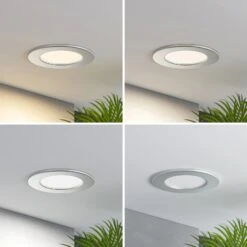 Prios Cadance LED-Einbaulampe Silber 11,5 Cm 3er 17 Prios Cadance LED-Einbaulampe Silber 11,5 Cm 3er -Beleuchtung Rabatte 10012567 6