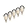 Lucande E27 3,5W LED-Kopfspiegellampe A60 2700K Silber 5er -Beleuchtung Rabatte 10012597