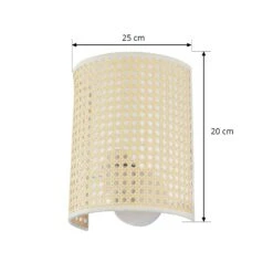 Lindby Lautaro Wandleuchte Aus Bambus Ø 23 Cm -Beleuchtung Rabatte 10012837 3