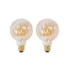 Lucande E27 3,8W LED G95 2700K 340lm Rillen Amber 2er 1 Lucande E27 3,8W LED G95 2700K 340lm Rillen Amber 2er -Beleuchtung Rabatte 10013102