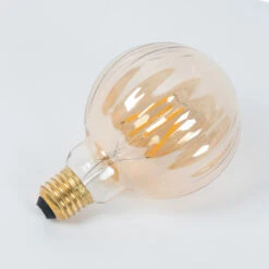 Lucande E27 3,8W LED G95 2700K 340lm Rillen Amber 5er -Beleuchtung Rabatte 10013103 5