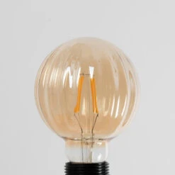 Lucande E27 3,8W LED G95 2700K 340lm Rillen Amber 5er -Beleuchtung Rabatte 10013103 7
