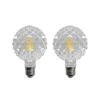 Lucande E27 3,8W LED-Lampe G95 2700K Struktur Klar 2er-Set -Beleuchtung Rabatte 10013130