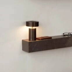 Audo Column Akku-Tischlampe, IP44, Bronze -Beleuchtung Rabatte 10013251 5