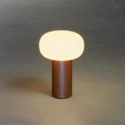 Konstsmide LED-Tischleuchte Antibes, IP54, Akku, RGBW, Rost -Beleuchtung Rabatte 10013281 7