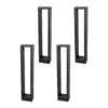 Lucande Grafitgraue LED-Wegelampe Jupp, 60 Cm, 4er-Set