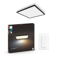 Philips Hue White Ambiance Aurelle 60x60cm Schwarz -Beleuchtung Rabatte 10015477 5