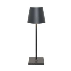 Zafferano Poldina L Desk Akku-Tischlampe IP54 Grau -Beleuchtung Rabatte 10016337 2