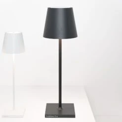 Zafferano Poldina L Desk Akku-Tischlampe IP54 Grau -Beleuchtung Rabatte 10016337 3