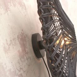 GOOD & MOJO Zanzibar Wandleuchte, Ø 40 Cm, Schwarz -Beleuchtung Rabatte 10016787 4