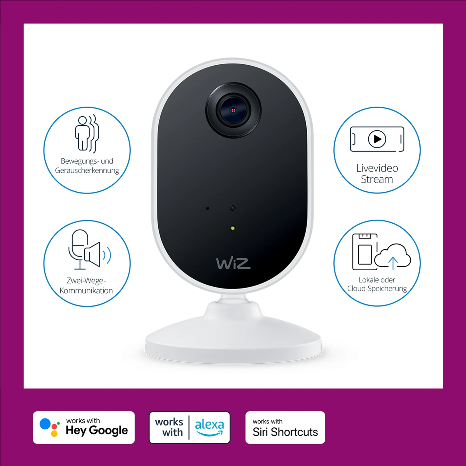 WiZ Indoor Security Kamera Mit Wi-Fi 7 WiZ Indoor Security Kamera Mit Wi-Fi – Bild 5