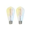 Prios LED-Lampe E27 ST64 7W ZigBee Tuya Klar, 2er 2 Prios LED-Lampe E27 ST64 7W ZigBee Tuya Klar, 2er -Beleuchtung Rabatte 10018136