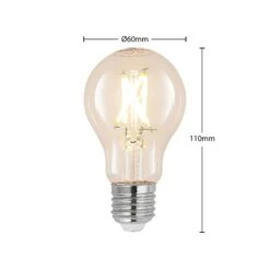 LED-Lampe E27 4W 2.700K Filament Dimmbar Klar 3er -Beleuchtung Rabatte 10018256 2