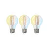 Smart E27 A60 LED 7W Tunable White WLAN Klar 3er -Beleuchtung Rabatte 10018314