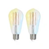 Prios LED-Filamentlampe E27 ST64 7W WLAN Klar 2er 1 Prios LED-Filamentlampe E27 ST64 7W WLAN Klar 2er -Beleuchtung Rabatte 10018393