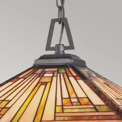 Hängeleuchte Stephen Mit Schirm Im Tiffany-Stil -Beleuchtung Rabatte 10018482 2