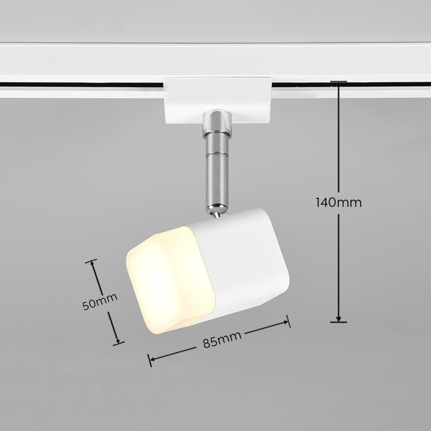 LED-Schienenspot Roubaix DUOline, Weiß Matt 5 LED-Schienenspot Roubaix DUOline, Weiß Matt – Bild 3