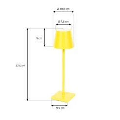 Lindby Janea Tischleuchte Grün/rot/gelb 3er-Set -Beleuchtung Rabatte 10019653 11