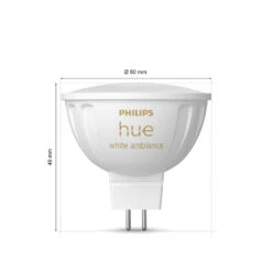 Philips Hue White Ambiance LED 5,1W GU5,3 2er-Set -Beleuchtung Rabatte 10021276 3
