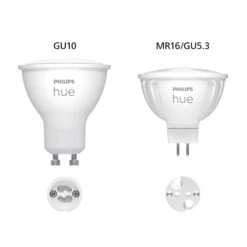 Philips Hue White Ambiance LED 5,1W GU5,3 2er-Set -Beleuchtung Rabatte 10021276 5