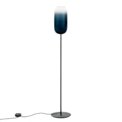 Artemide Gople Stehlampe, Blau/schwarz