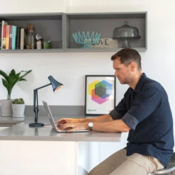 Anglepoise 90 Mini Mini LED-Tischlampe Stahlblau -Beleuchtung Rabatte 1073115 3