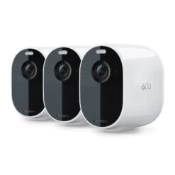 Arlo Essential Außenkamera, 3er Set, Weiß