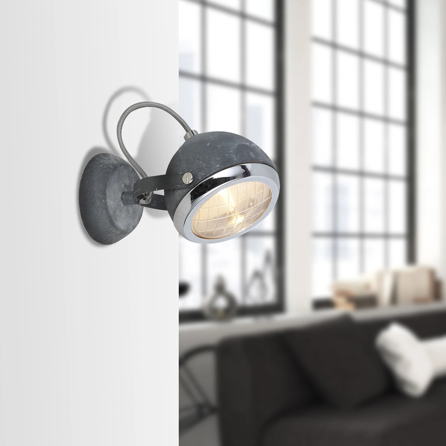 BRILLIANT Wandleuchte Rider In Betonoptik 4 BRILLIANT Wandleuchte Rider In Betonoptik – Bild 2